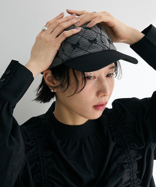 Green Parks ・ＴＯＲＣＨ　リボンジャカードキャップ Black