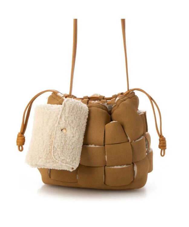 UNBILLION kakatoo スエード調合皮メッシュドロスト ベージュ