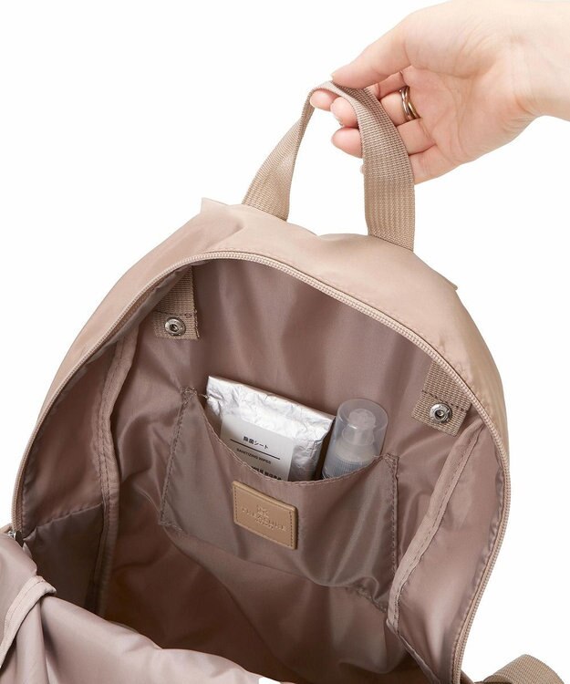 TOPKAPI 【TREASURE TOPKAPI】ナイロン ポケッタブル 3WAY リュック ベージュ