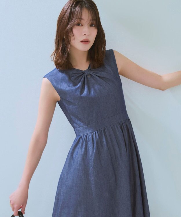 TOCCA 【WEB＆一部店舗限定カラーあり】RIBBON BOND DRESS ドレス ネイビー系