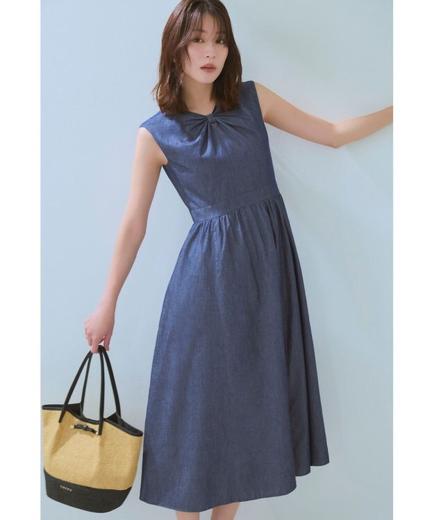 TOCCA 【WEB＆一部店舗限定カラーあり】RIBBON BOND DRESS ドレス ネイビー系