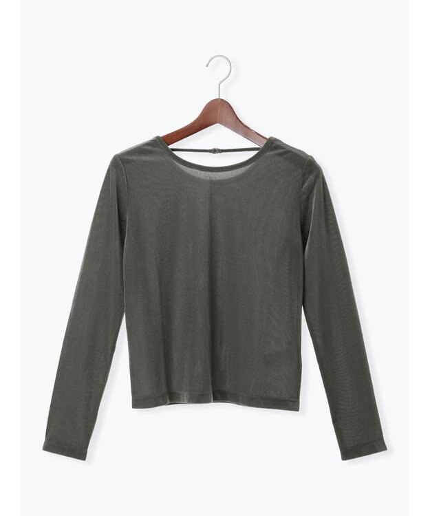 Te chichi シアーベロアトップス《2025Autumn catalog vol.2 item》 チャコールグレー