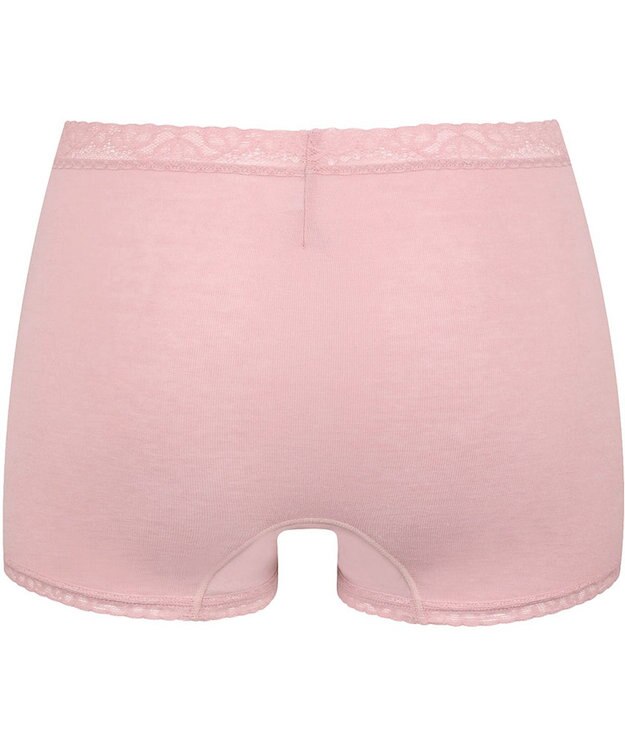 Wing ショーツ ボーイレングス 綿混(身生地部) やさしい肌あたり 【デイリーフィット やわらかコットン】 はきこみ丈ふかめ EC4230 ウイング／ワコール ロマンピンク