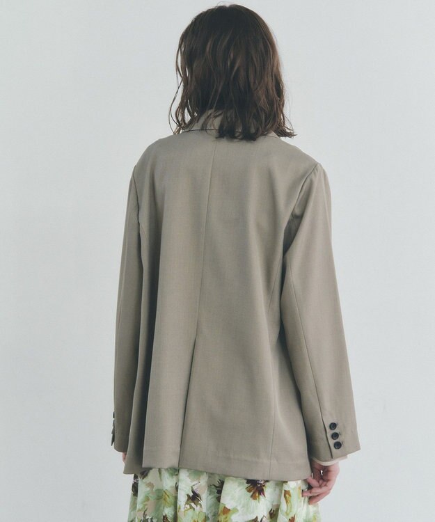 YECCA VECCA ロングテーラードジャケット Gray Beige