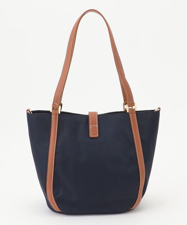 LA BAGAGERIE ひねり金具付きエレガンストート　Sサイズ ネイビー