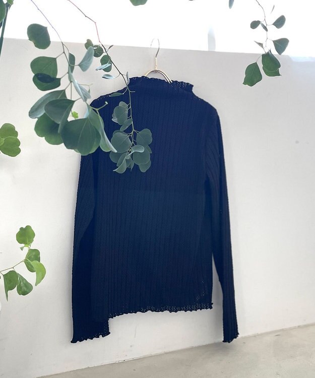 Feroux シアーパターンステッチ カットソー ブラック系