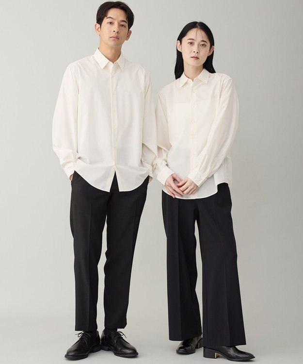 UNFILO MENS 【OCEANS 雑誌・web 掲載 / 男女兼用】TR デイリークリーンシャツ オフホワイト