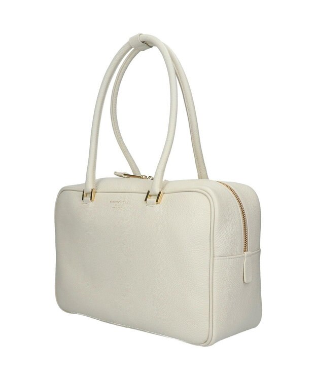 INTER-CHAUSSURES 【CHRISTIAN VILLA】イタリアンレザークラシックボストン オフホワイト