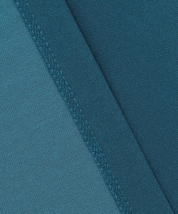 ANY SIS L 【前後着用・UVケア・洗える】2WAYジョーゼットジャージーフリル カットソー グリーン