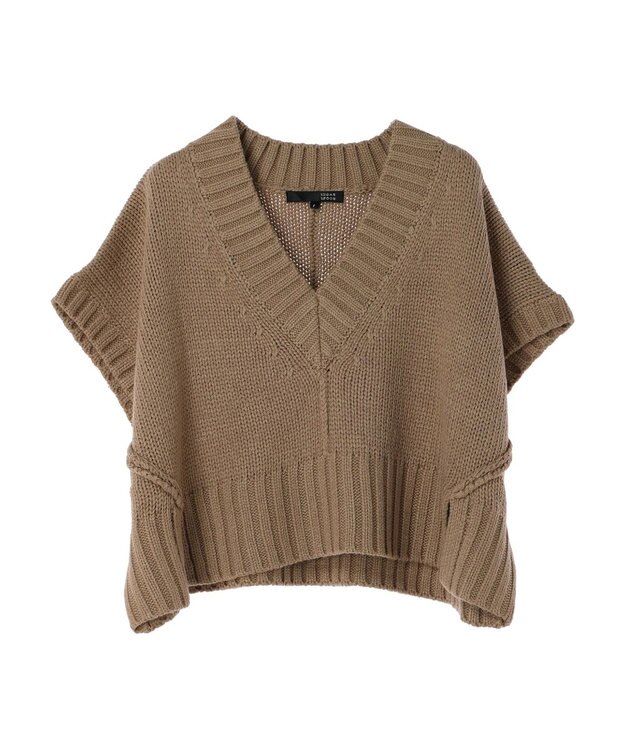 Green Parks ・ＳＵＧＡＲ　ＳＰＯＯＮ　ショートニットベスト Beige