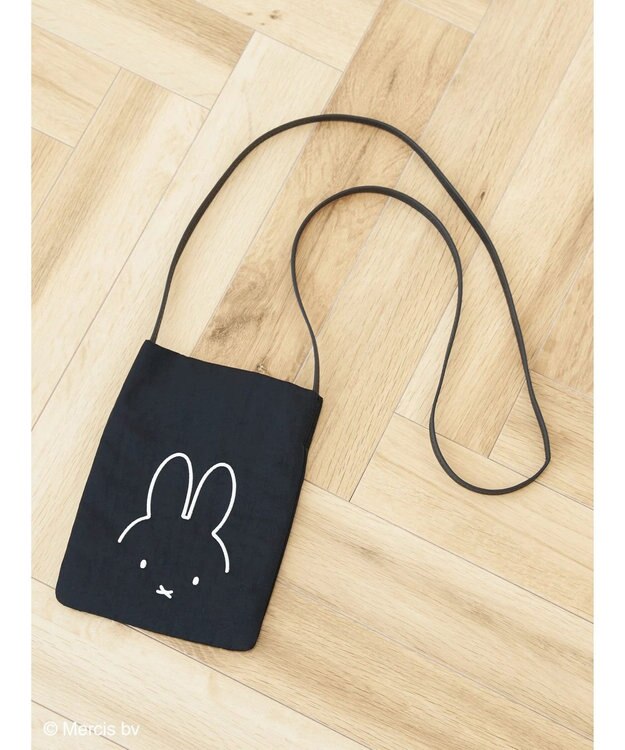 Green Parks ｍｉｆｆｙ／ナイロンスマホショルダー Black