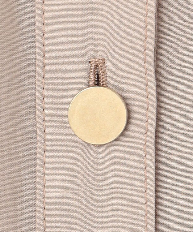 J.PRESS LADIES L 【洗える】テトロンレーヨンマンスローン ブラウス ベージュ系