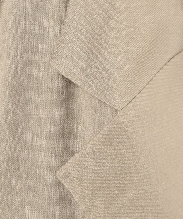 BEIGE， MICA /  リネンブレンドベルト付きジレ  L.Taupe