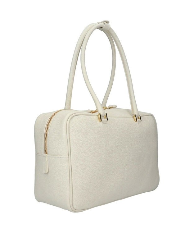 INTER-CHAUSSURES 【CHRISTIAN VILLA】イタリアンレザークラシックボストン オフホワイト