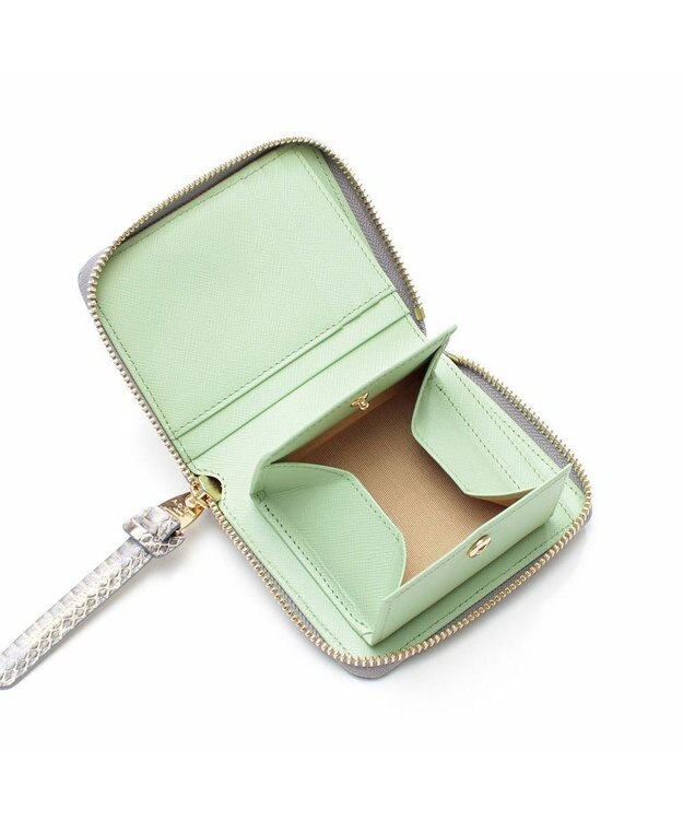 A.D.M.J. 【スネークレザー】スモールウォレット リラ