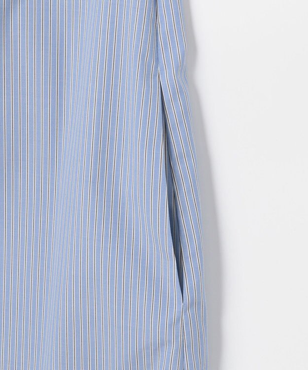 J.PRESS LADIES L 【WEB限定カラーあり・洗える・接触冷感・UVカット・イージーケア】 エステネージュストライプ ワンピース サックスブルー系1