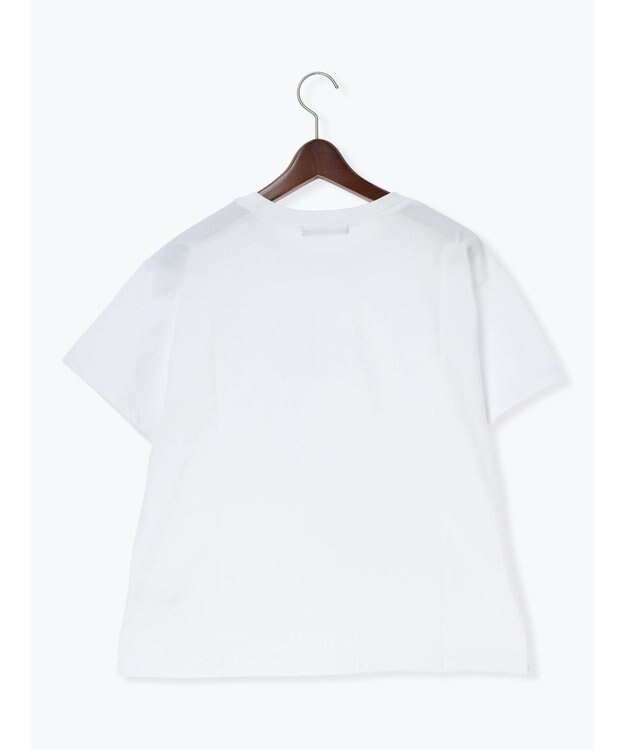 Te chichi ラインストーンサークルロゴTシャツ シルバー