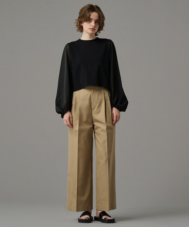 uncrave シアースリーブカットソー（uncrave STANDARD） ブラック