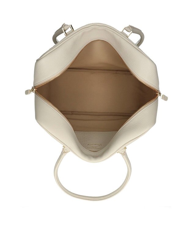 INTER-CHAUSSURES 【CHRISTIAN VILLA】イタリアンレザークラシックボストン オフホワイト