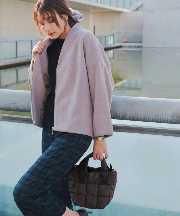 Tiaclasse 【2WAY】キルティングトートバッグ モカ