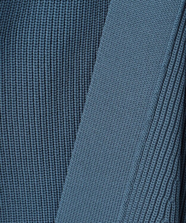 ICB 【洗える】リサイクルポリエステルハイゲージ カーディガン ダルブルー系