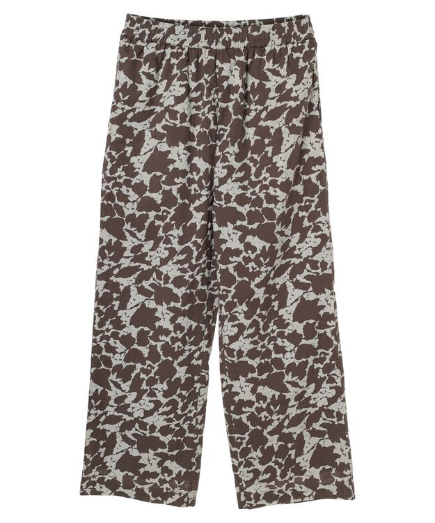 CRAFT STANDARD BOUTIQUE インド綿総柄イージーパンツ Brown