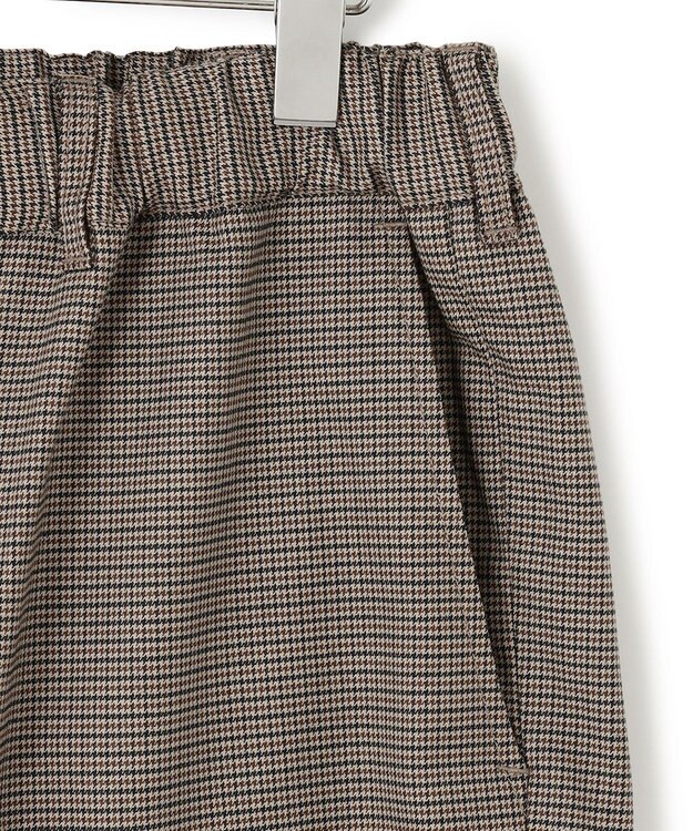 J.PRESS YORK STREET 【UNISEX】クラシックチェック ワイドバギーパンツ キャメル系3