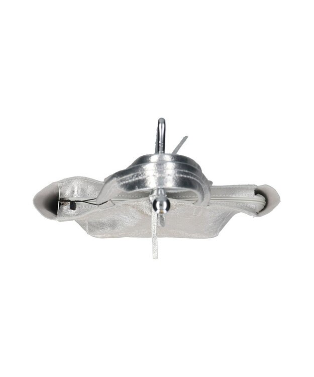 INTER-CHAUSSURES 【ANDREA CARDONE】メタリックレザーミディアムトートバッグ シルバー