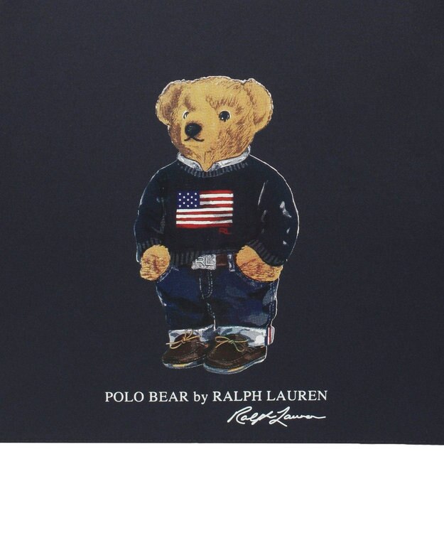 MOONBAT 【キッズ】POLO RALPH LAUREN（ポロ ラルフローレン）ポロベア 晴雨兼用 長傘 カラーコンビ ビニール窓 イエロー