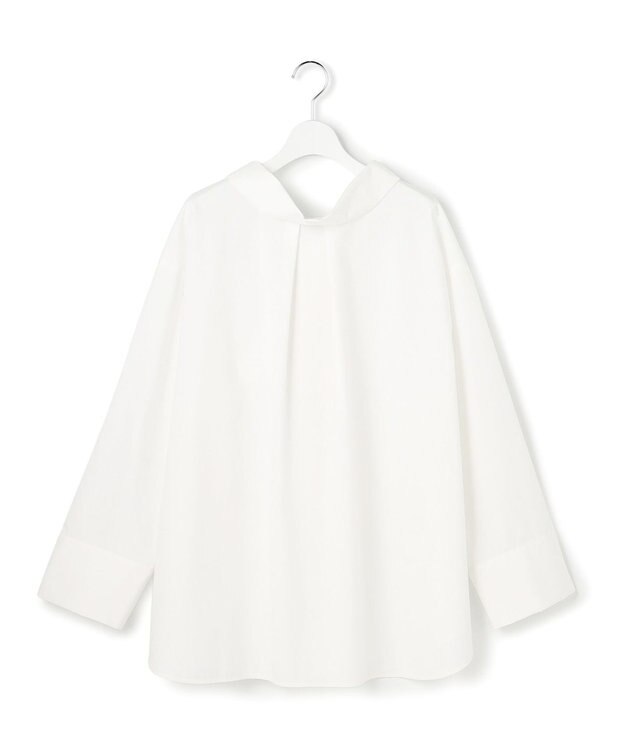 23区 【GOLD LABEL】コットンニドム 2WAYボウタイ ブラウス ホワイト