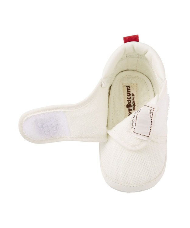 MIKI HOUSE HOT BISCUITS 【10.5-12.5cm】 ソフトメッシュ プレシューズ 白