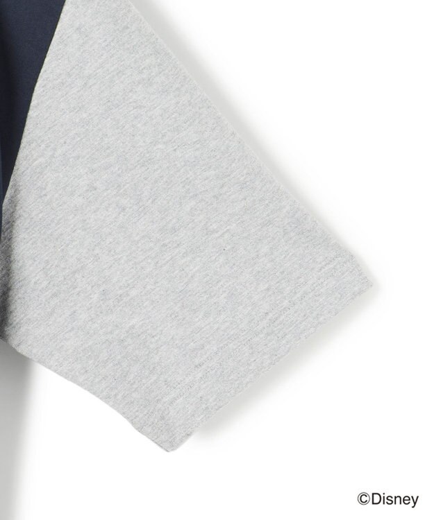 J.PRESS MEN 【DISNEY COLLECTION】【UNISEX】クレイジーパターンワンポイント Tシャツ / ミッキーマウス ネイビー系