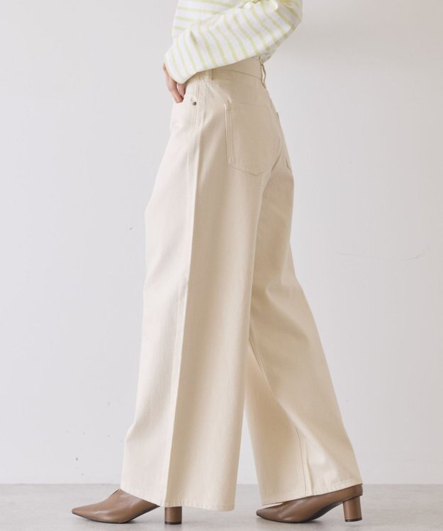 AMERICAN HOLIC ワイドデニムパンツ White