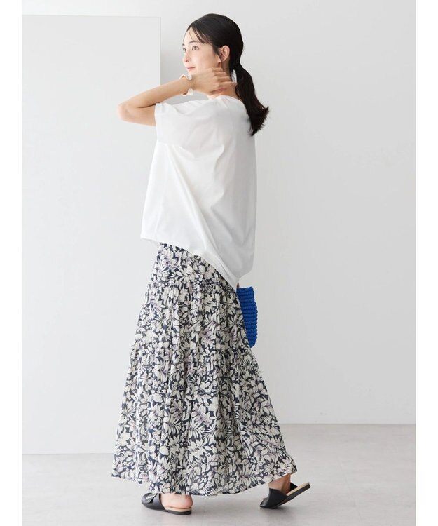 AMERICAN HOLIC 接触冷感裾タックカットプルオーバー Off White