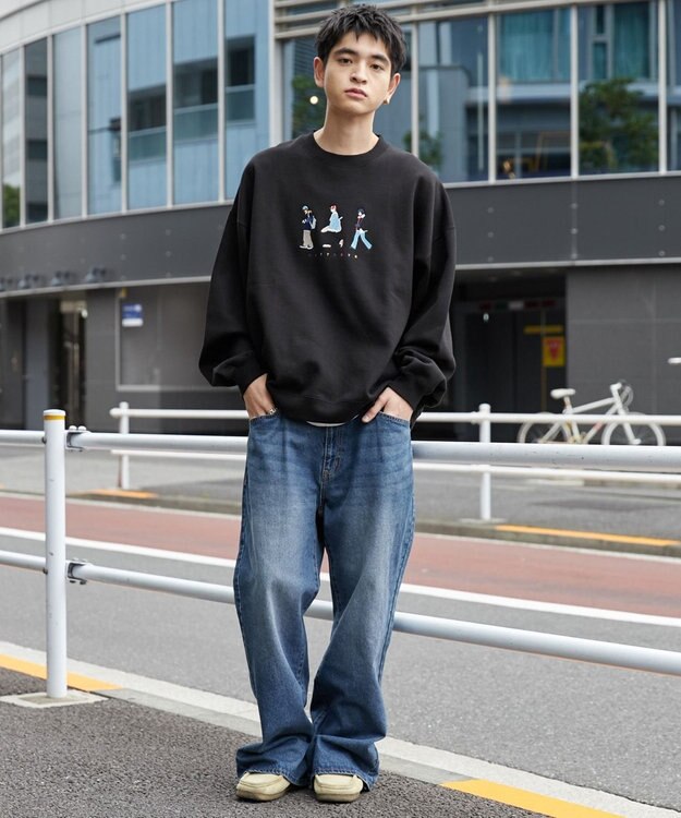 WEGO CITYBOYSプルオーバー ブラック