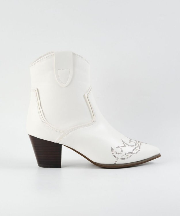 BONTRE 【MIONOTIS/ミオノティス】ショートウェスタンブーツ/40412 アイボリー