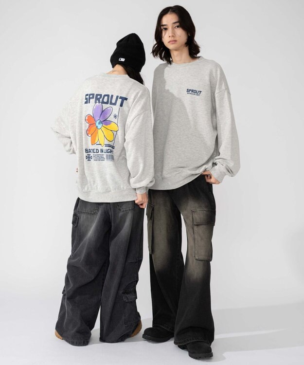 WEGO 【2025年秋冬新作/SMLXLサイズ展開/ユニセックス着用ITEM】アソートグラフィックプルオーバー 柄28