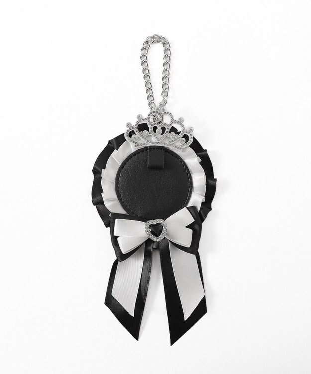 WEGO ティアラリボンロゼットキーホルダー ブラックその他