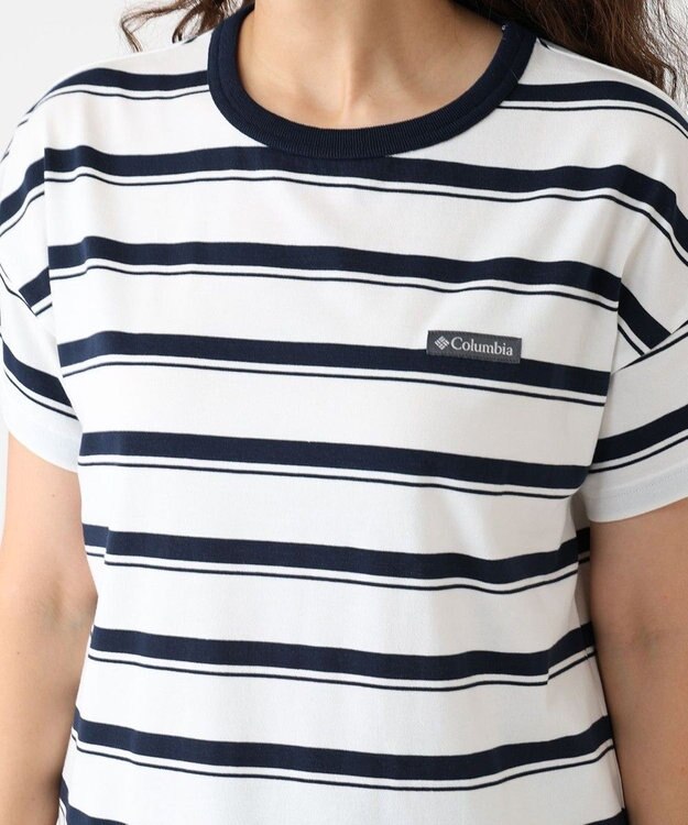 Columbia Columbia/ ウィメンズクラウドアベニューショートスリーブTシャツ /コロンビア Sea Salt Border