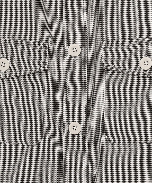 J.PRESS YORK STREET 【UNISEX】チェックストレッチCPOジャケット ブラック系3