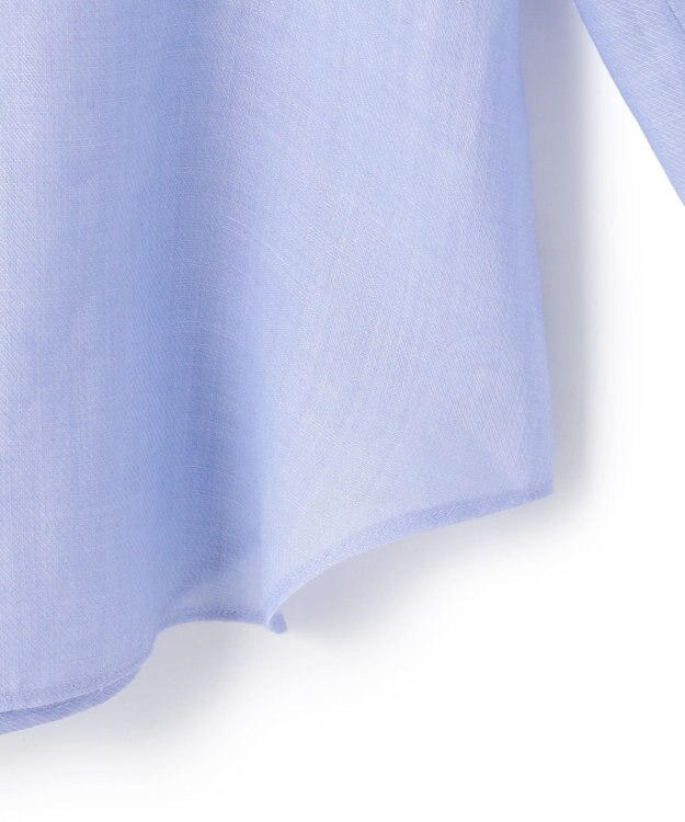 BEIGE， HALITE / リネンシアー オーバーサイズシャツ Sax