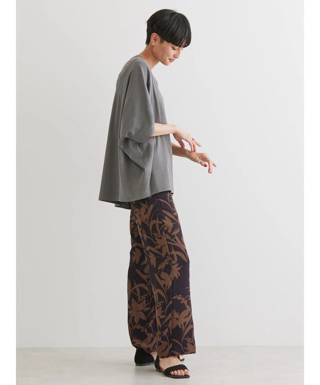 AMERICAN HOLIC サラッとＬｅａｆモチーフパンツ Brown