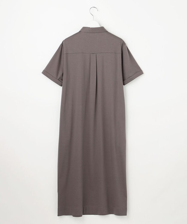 J.PRESS LADIES S 【WEB限定】コットンスムース ポロワンピース モカ系