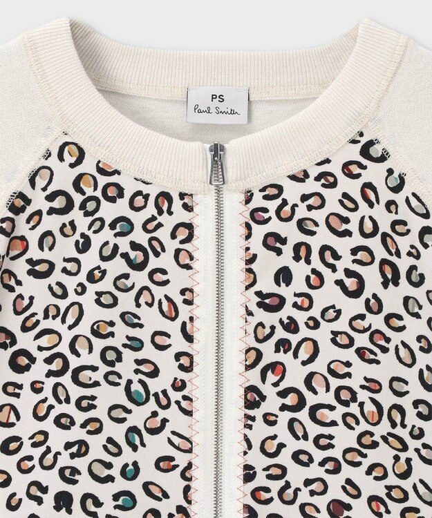 Paul Smith Horseshoe Leopardジップアップ ニット オフホワイト
