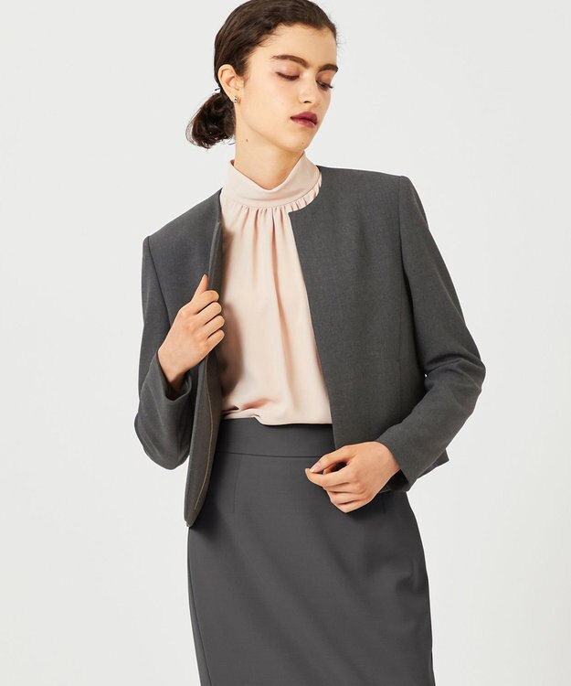 BEIGE， EVA / ハイネックブラウス Nude