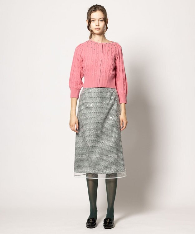 TOCCA ICE BOX CARDIGAN カーディガン ピンク系