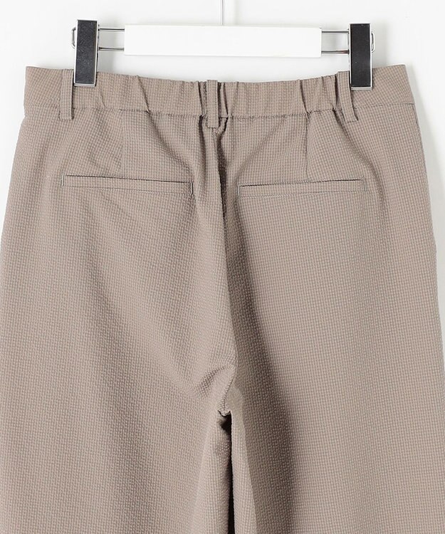 J.PRESS LADIES S 【洗える・吸水速乾】DRYライトサッカー ワイド パンツ モカ系