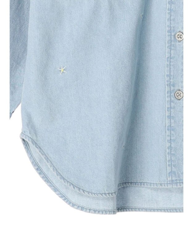 AMERICAN HOLIC ７周年刺繍デニムシャツ Sax