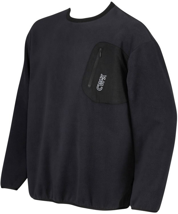 CW-X 【UNISEX】 CW-X プルオーバー 保温(本体) ゆったり設計 長袖 Uネック スポーツ ユニセックス DWR619 /ワコール ブラック