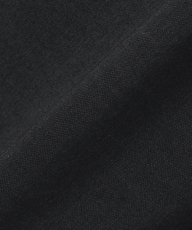 23区 L 【GOLD LABEL】クリスピーリネンストレッチ キャミソールワンピース ブラック系